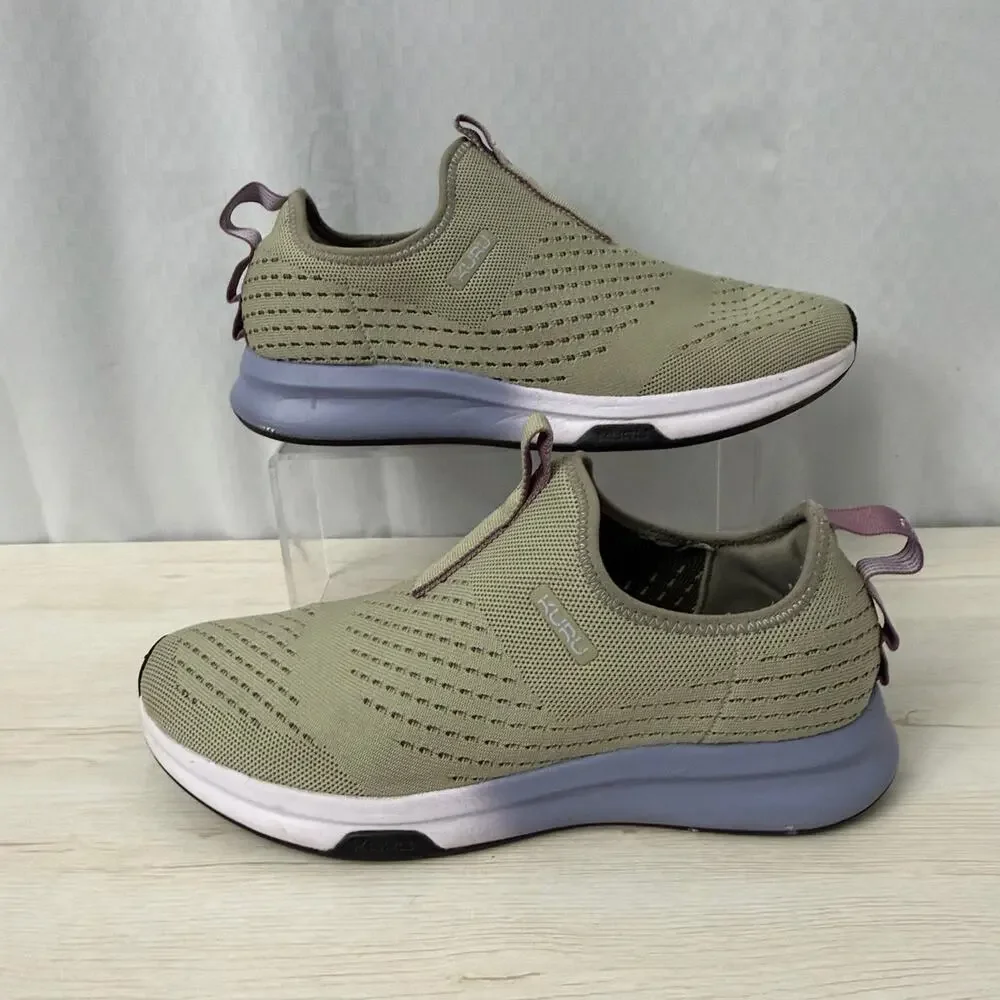 Kuru Atom Shoes Women's Size 11 M Slip On Sneakers in Desert Green Lilac